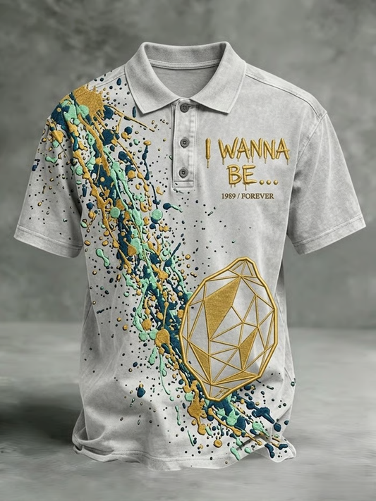 Men's Lemon Roses Music Lover Printed polo shirt