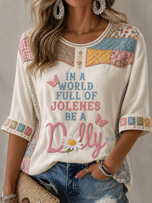 Women’s Rip Country Music Lover Queen of Country Printed T-Shirt