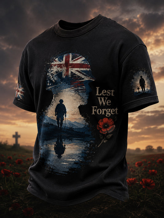 Men's Remembrance Day Printed T-shirt