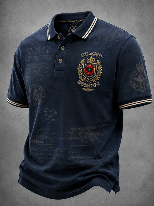 Men's Remembrance Day Lest We Forget Polo Shirt