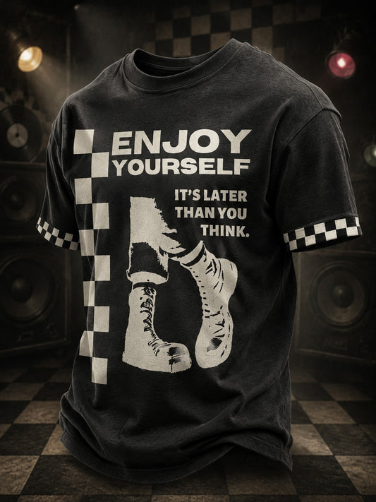 Men's Ska Revival Style Printed T-shirt