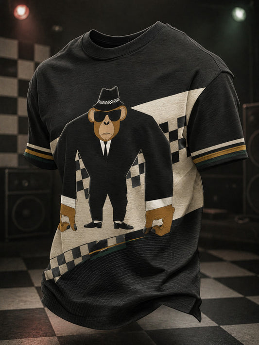 Men's Ska Revival Style Printed T-shirt