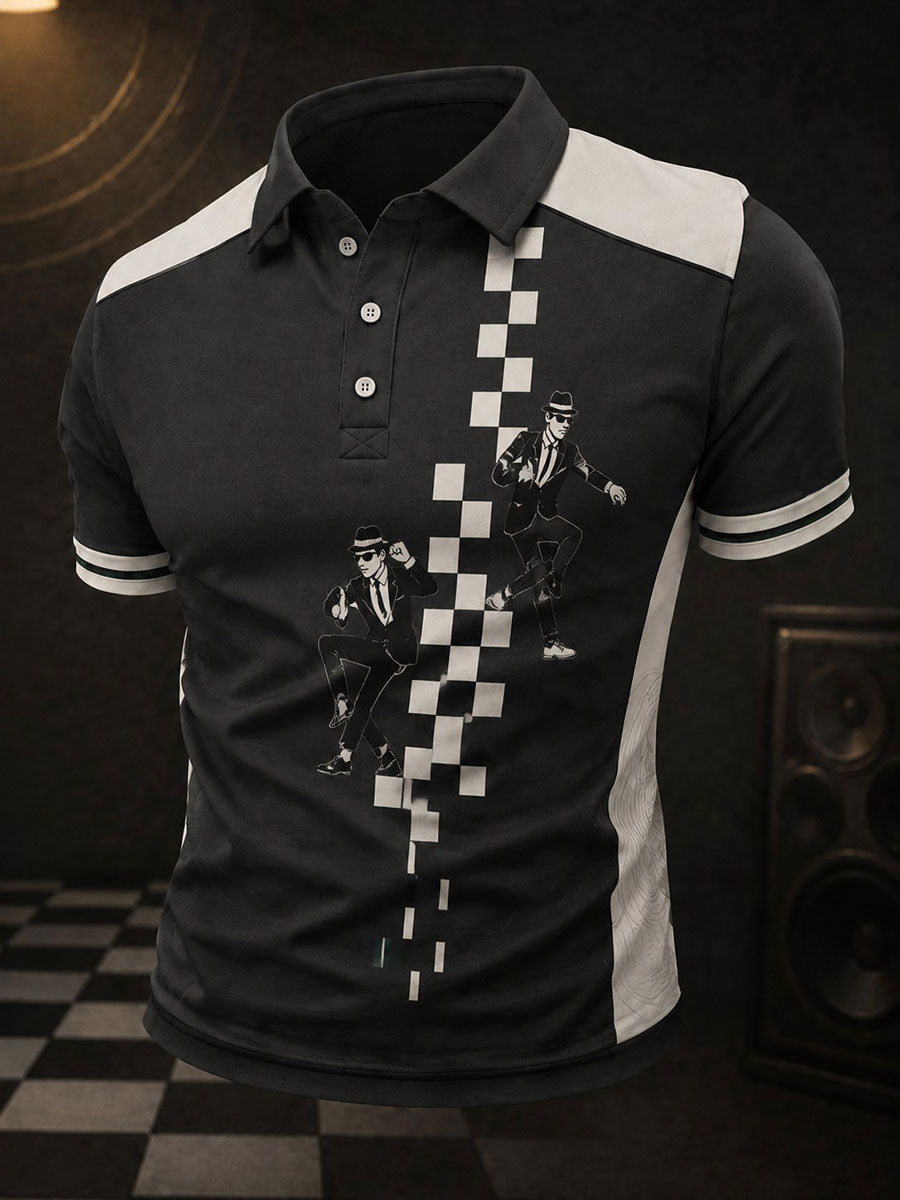 Men's Ska Revival Style Printed Shirt