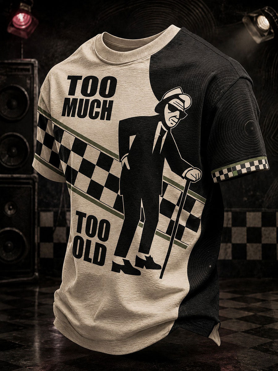 Men's Ska Revival Style Printed T-shirt