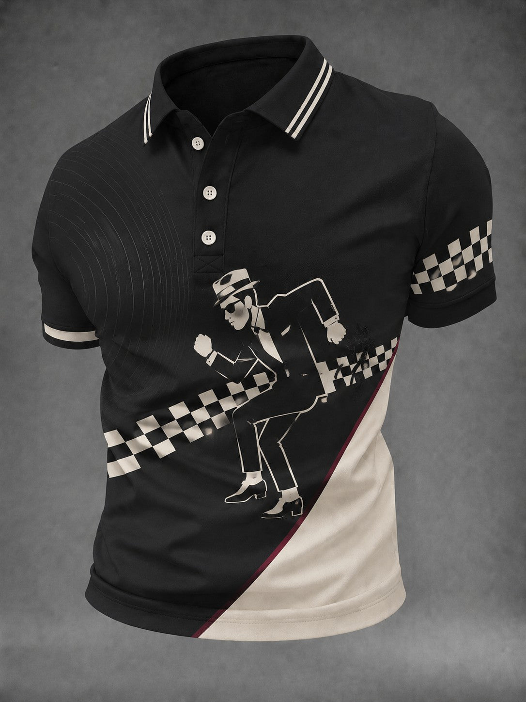 Men's Ska Revival Style Printed Shirt