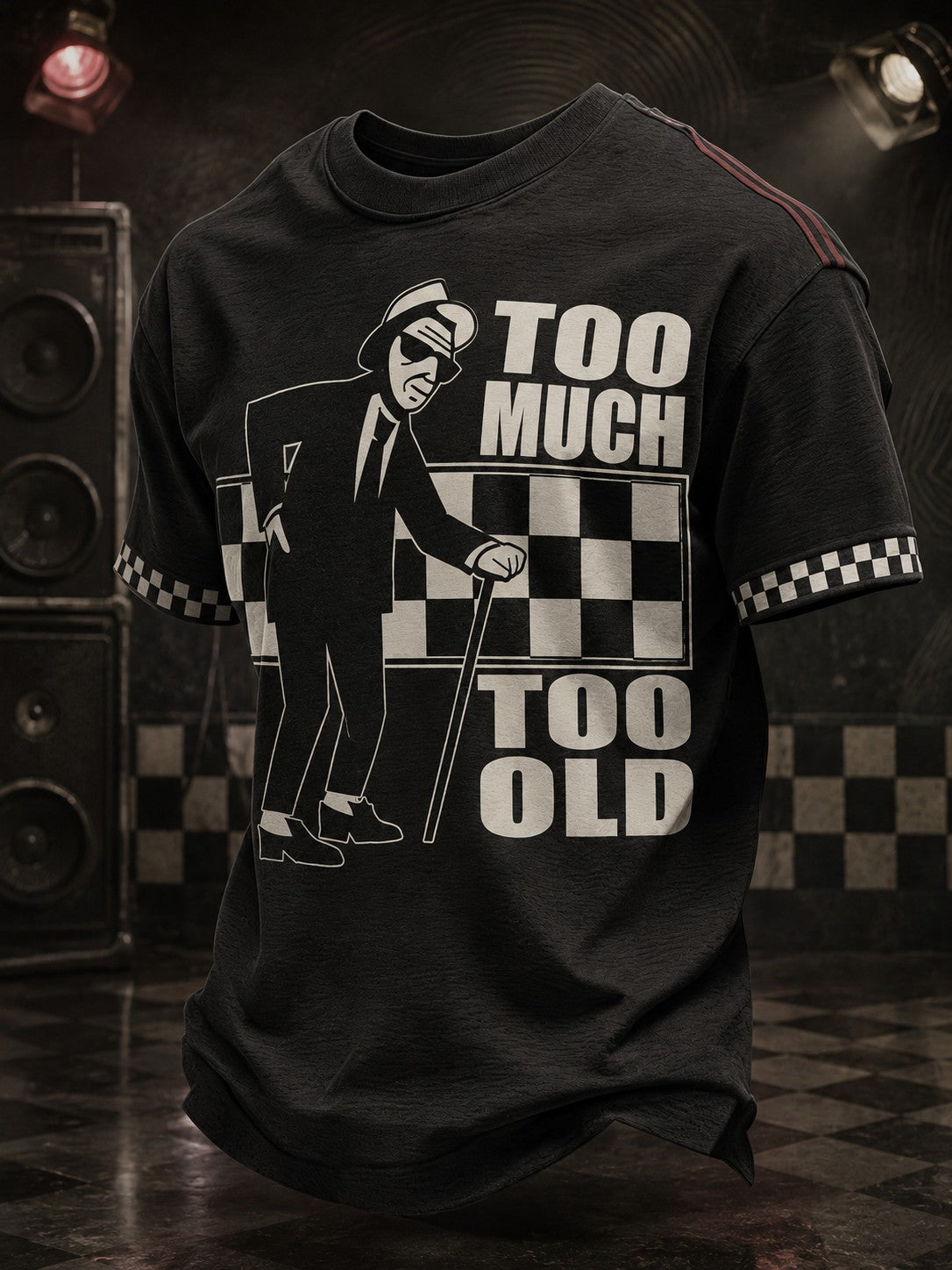 Men's Ska Revival Style Printed T-shirt