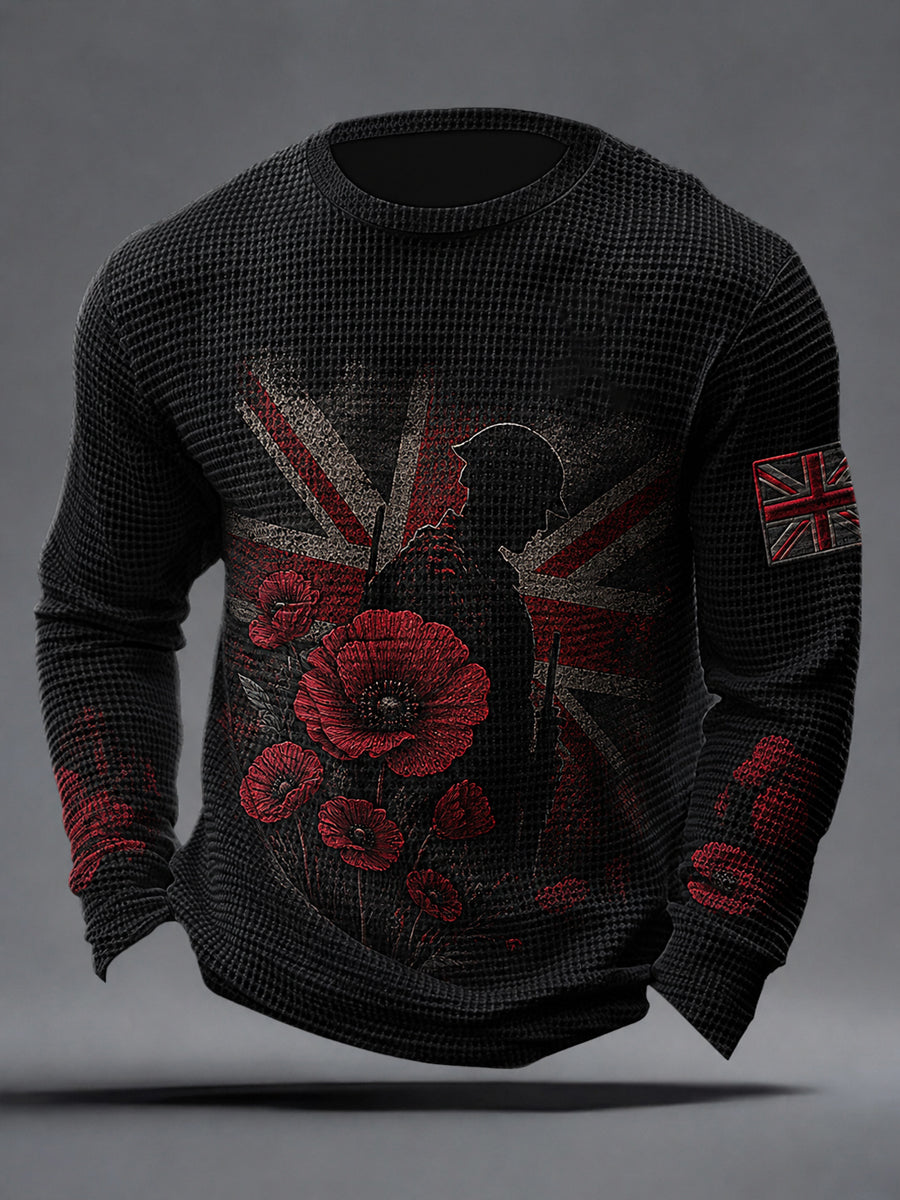 Men's Remembrance Day Waffle Top