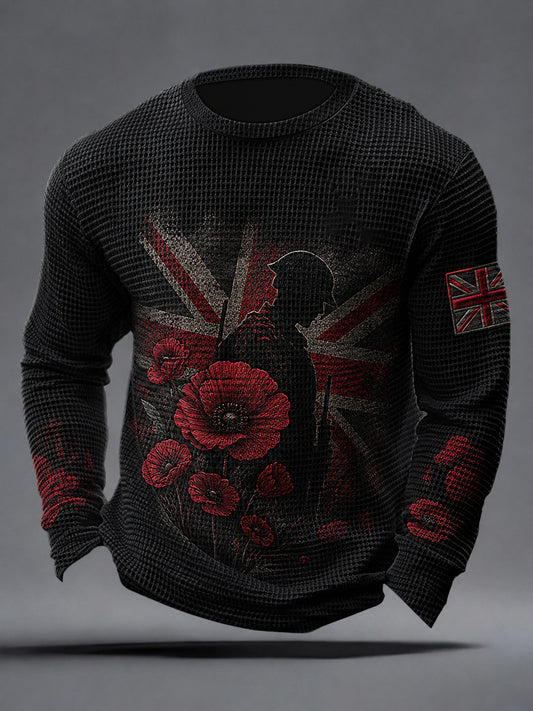 Men's Remembrance Day Waffle Top