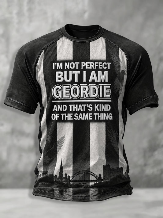 Men's Football Fan Print Geordie T-shirt