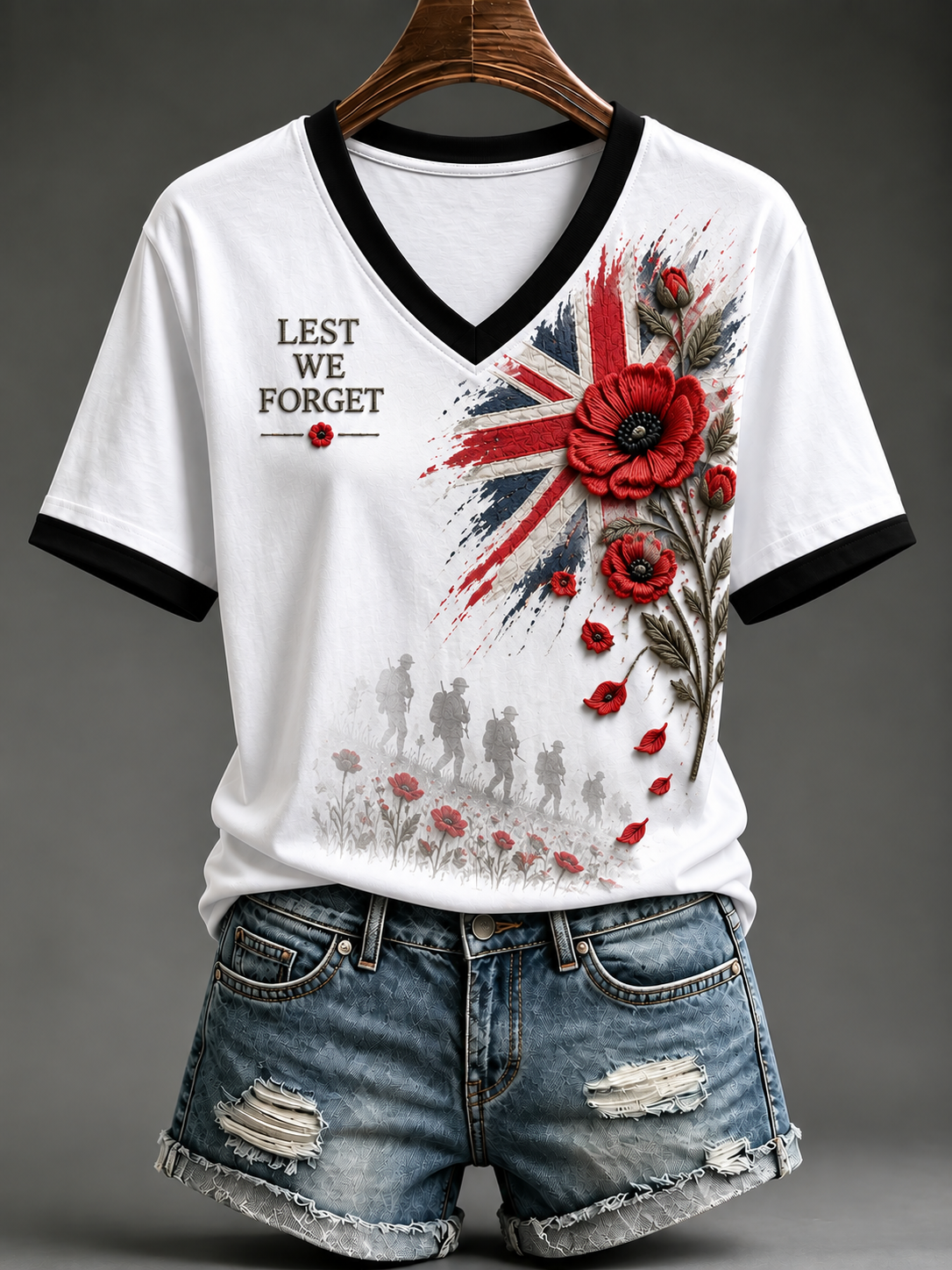Women's Remembrance Day Short-sleeved T-shirt