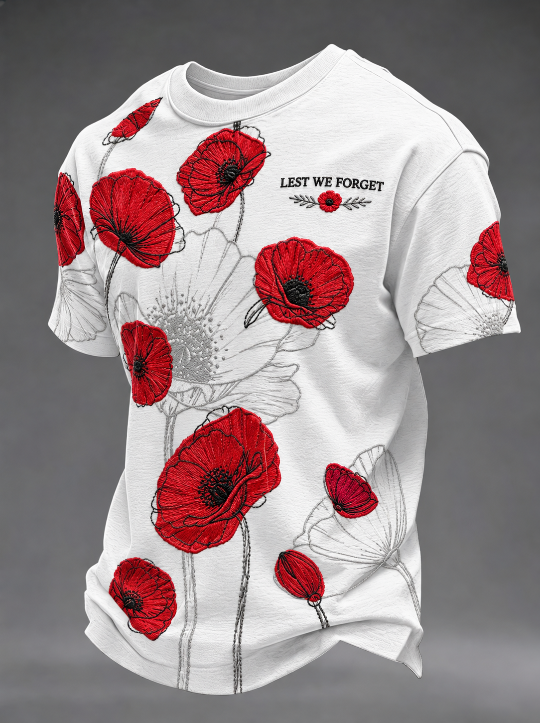 Men's Remembrance Day Lest We Forget Short Sleeves T-shirt