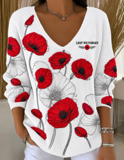 Women's Remembrance Day Lest We Forget  T-shirt