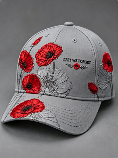 Unisex  Remembrance Day Lest We Forget Hat