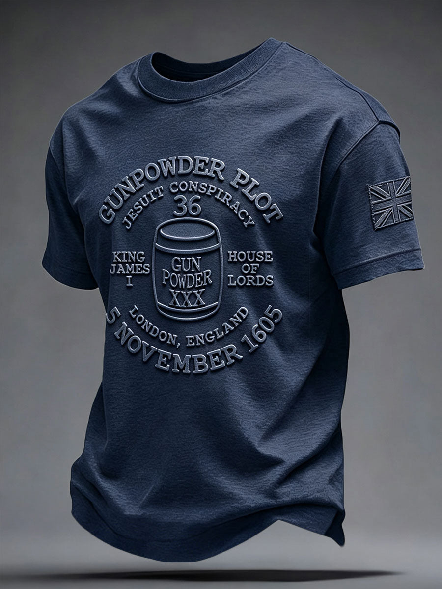 Men's Guy Fawkes Night Printed T-shirt