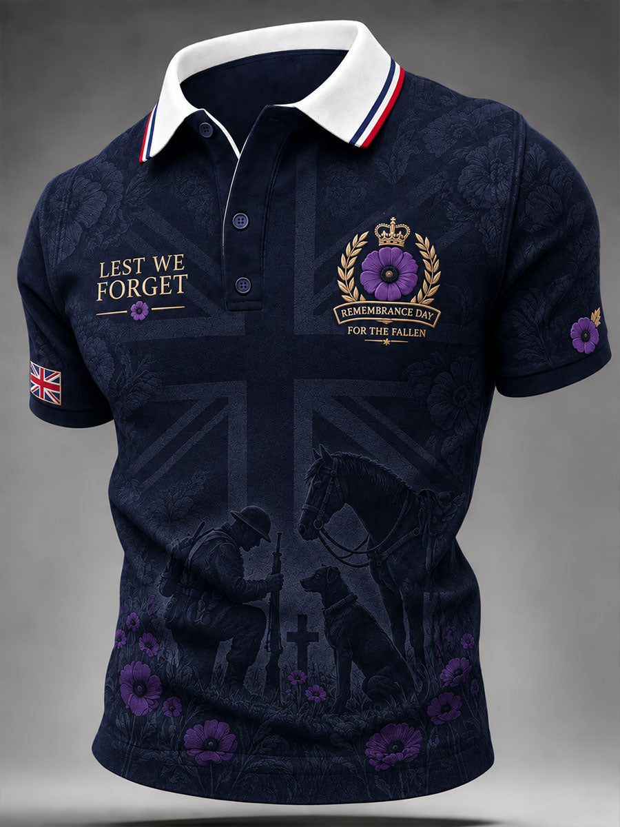 Men'sLest We Forget Print Shirt