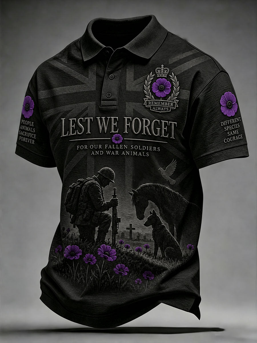 Men's Lest We Forget Print Shirt
