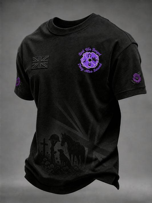 Men's Lest We Forget They Also Served Short Sleeves T-shirt