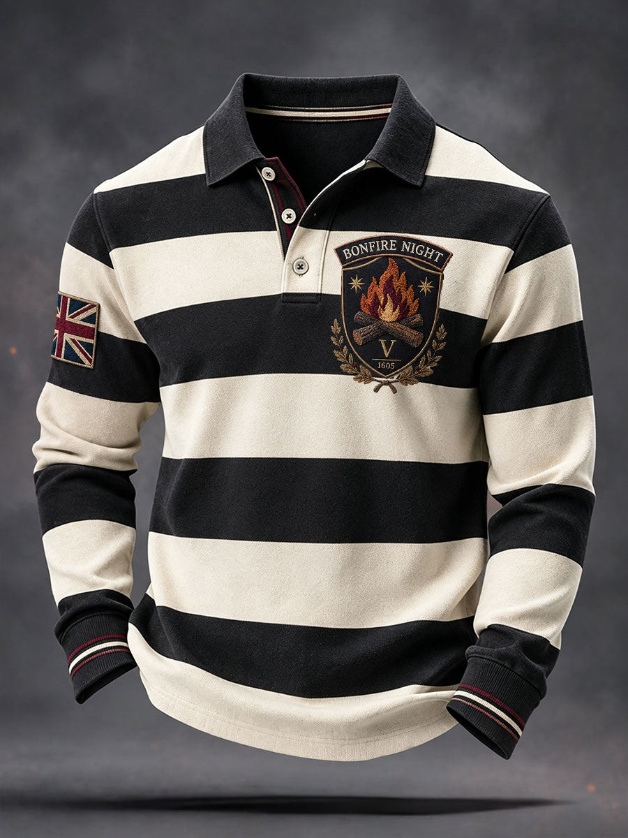 Men's Guy Fawkes Night Printed Casual Tops