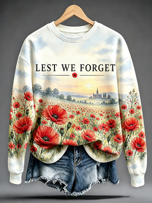 Women's Remembrance Day Print Sweatshirt