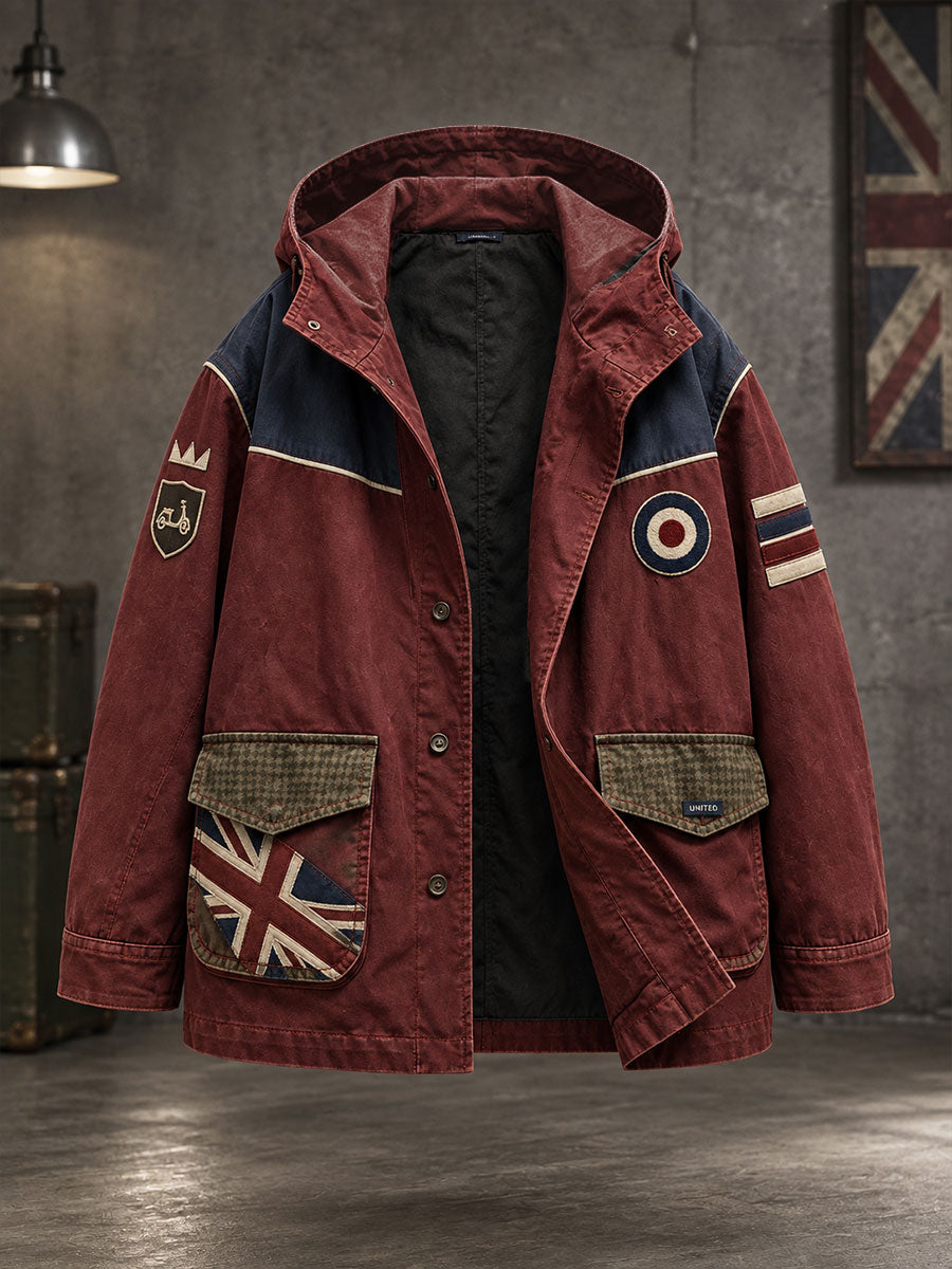 Men's UK Music Lover Mods Art Printed Jacket