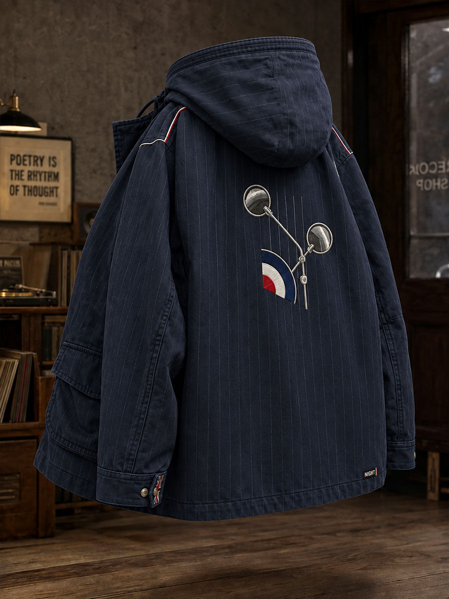 Men's UK Music Lover Mods Art Printed Jacket