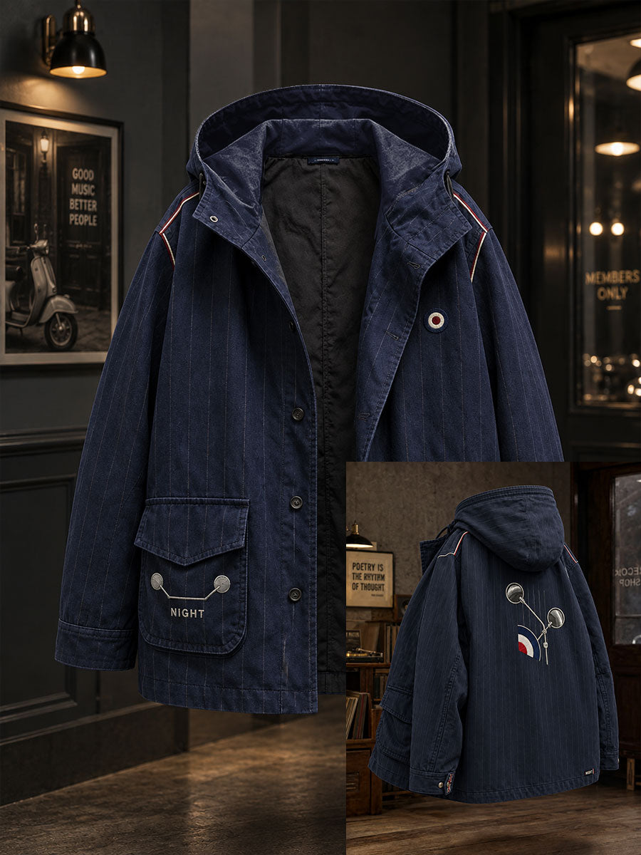Men's UK Music Lover Mods Art Printed Jacket