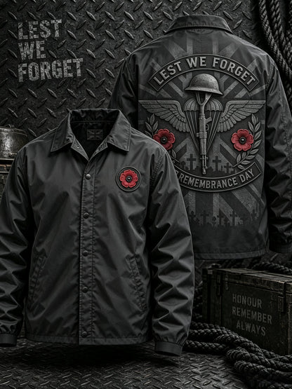 Men's Remembrance Day Lest We Forget  Button-Down Jacket