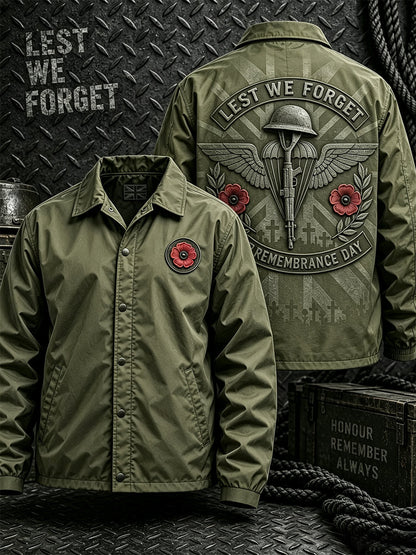 Men's Remembrance Day Lest We Forget  Button-Down Jacket