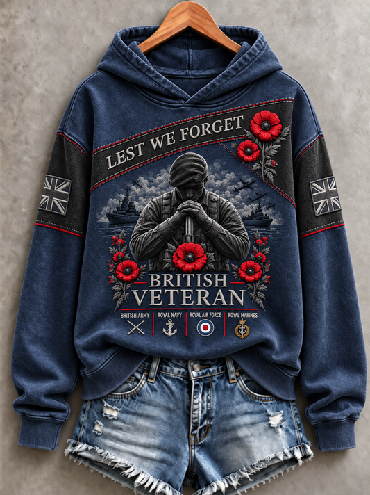 Women's Remembrance Day Lest We Forget Regular Sweatshirt