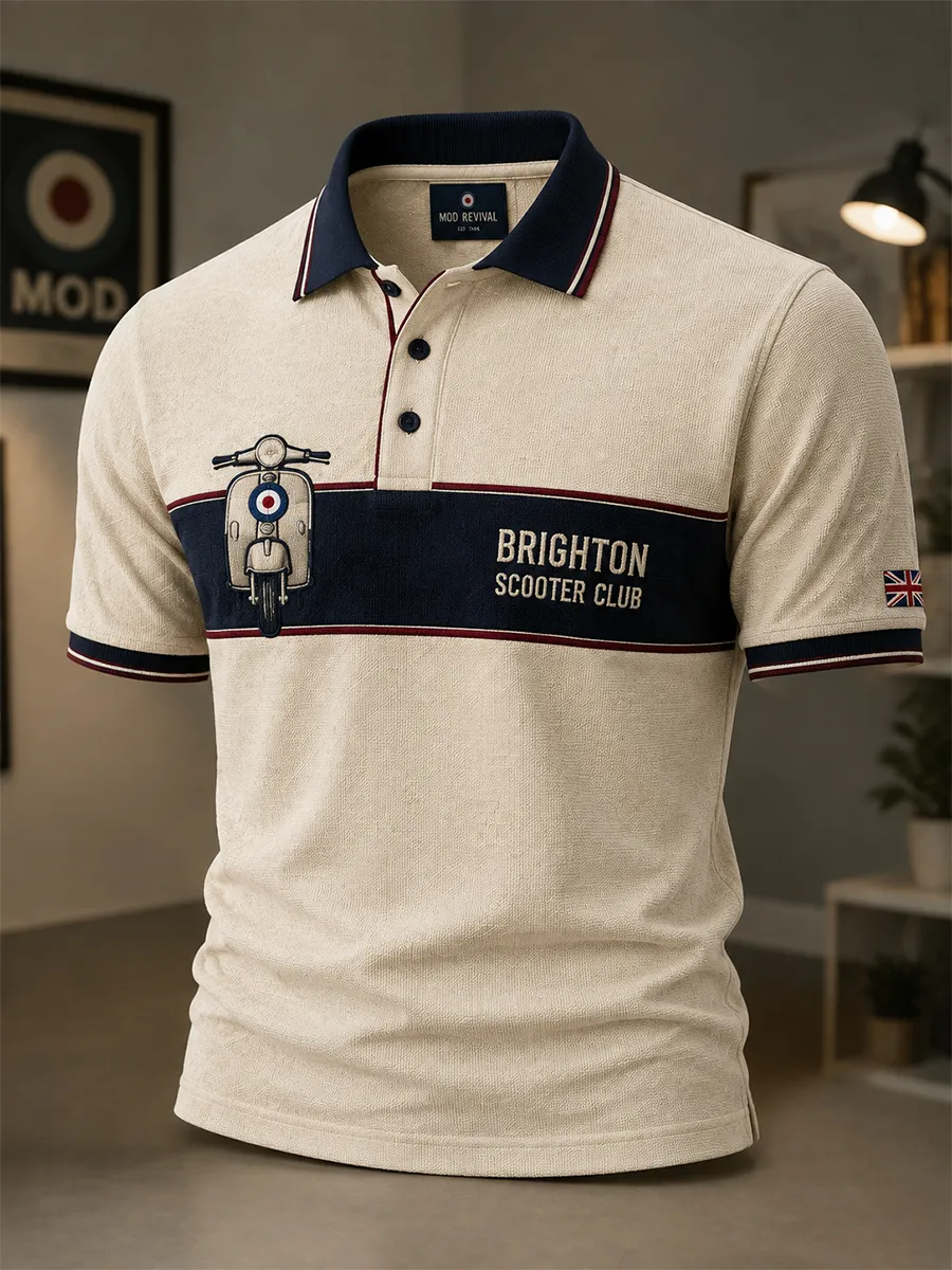 Men's Mods Culture UK Music Lover Printed polo shirt