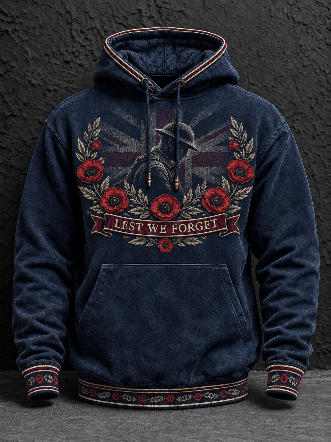 Men's Lest We Forget Printed Hoodie