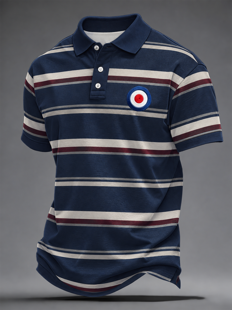 Men's UK Music Lover Mods Culture Printed polo shirt