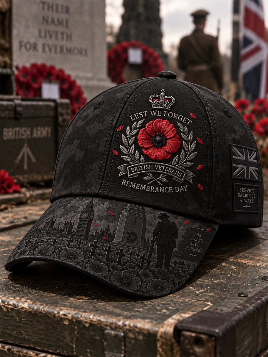 Unisex Remembrance Day Lest We Forget Hat