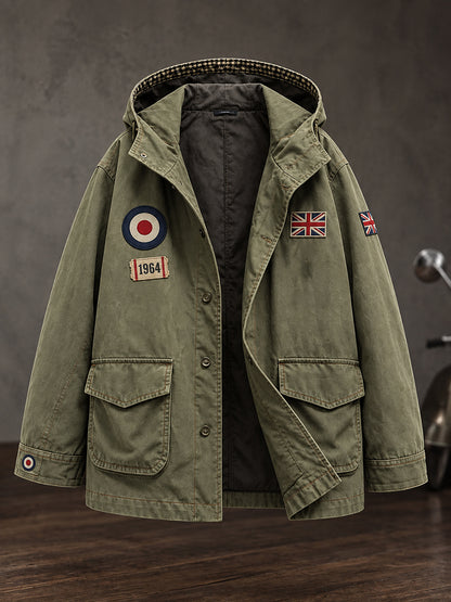 Men's UK Music Lover Mods Art Printed Jacket