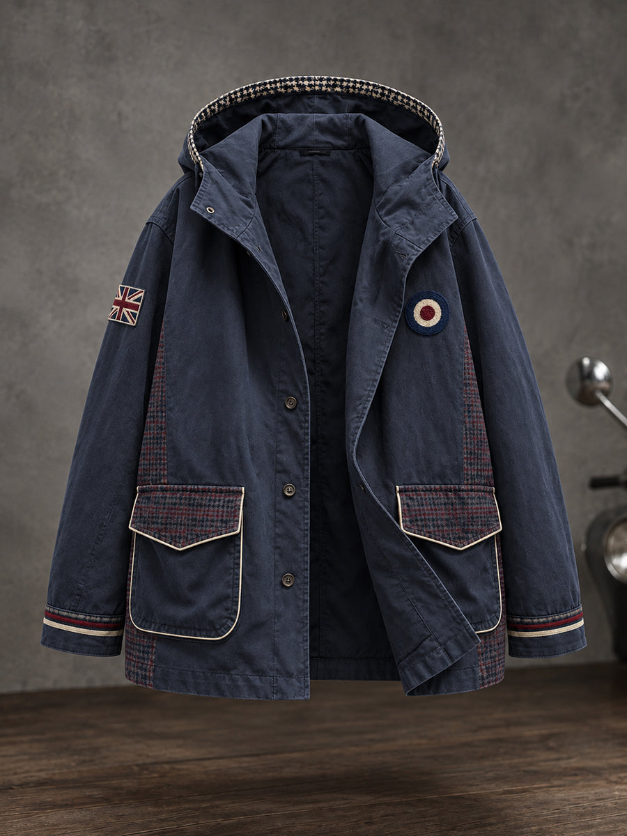 Men's UK Music Lover Mods Art Printed Jacket