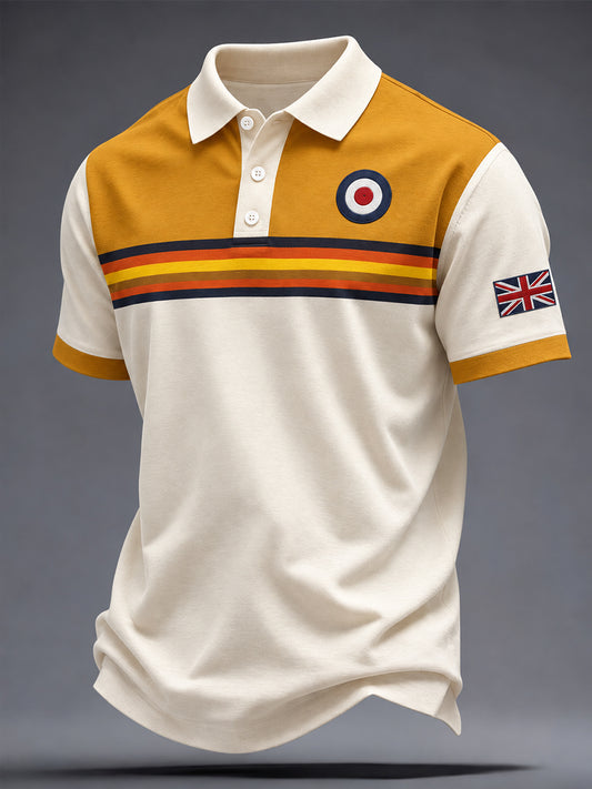 Men's UK Music Lover Mods Art Printed Casual Tops