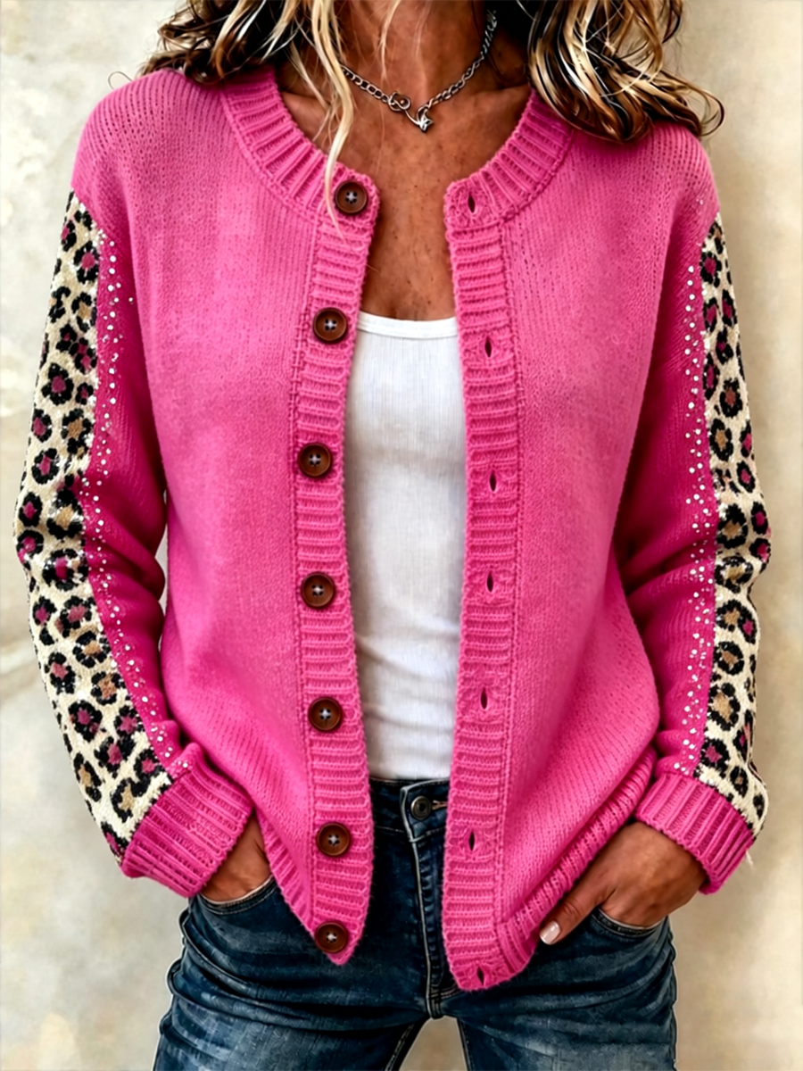 Women's Cardigan-Style Knit Jacket