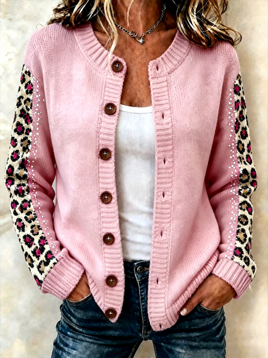Women's Cardigan-Style Knit Jacket