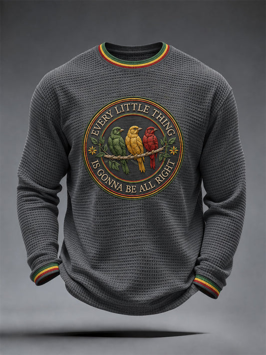 Men's Every Little Thing Is Gonna Be All Right Waffle Top