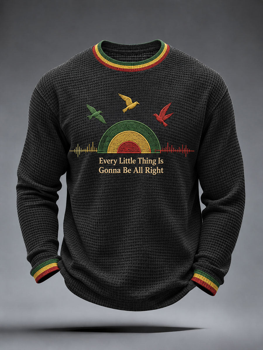 Men's Every Little Thing Is Gonna Be All Right Waffle Top