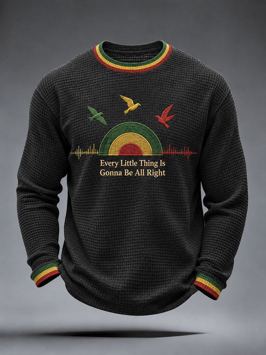 Men's Every Little Thing Is Gonna Be All Right Waffle Top