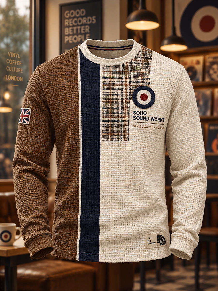 Men's Paul Weller Mod Culture Waffle Long Sleeve T-Shirt
