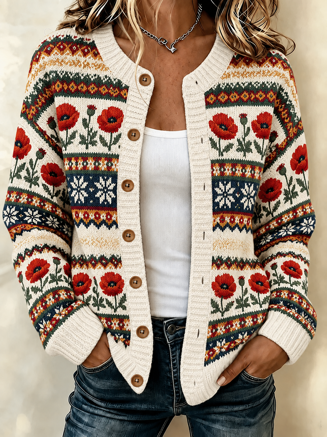 women's Remembrance Day Cardigan