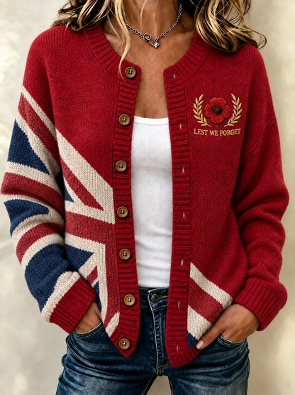 women's Remembrance Day Cardigan