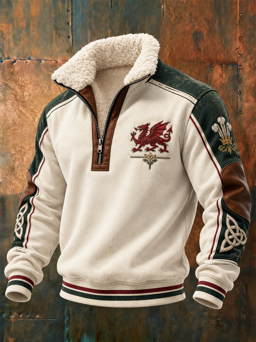 Men's Welsh Dragon Print Sweatshirt
