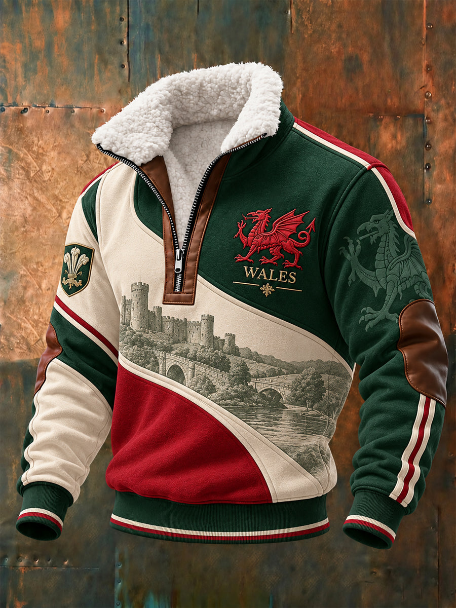 Men's Welsh Dragon Print Sweatshirt