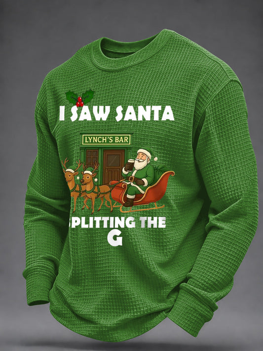 Men's Irish Christmas Waffle Sweatshirt
