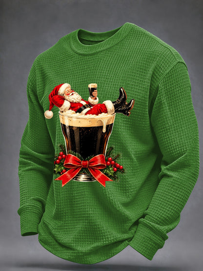 Men's Irish Christmas Waffle Sweatshirt