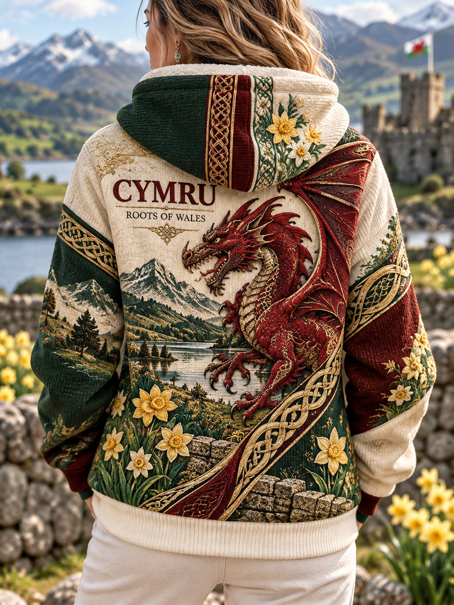 Women's British Wales Printed Flannel Jacket